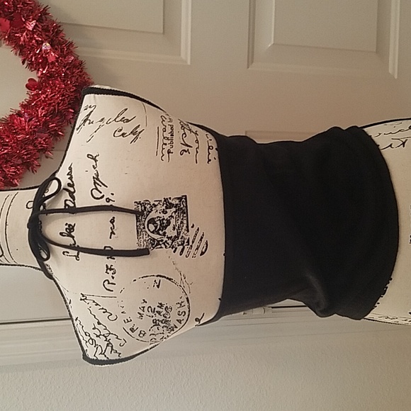 Adorable Black Sequin Sweater Halter-EUC! - Picture 3 of 5